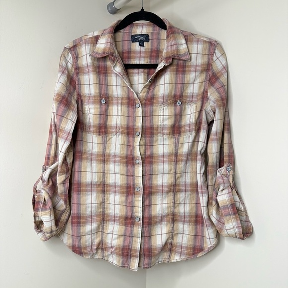 Silver Jeans Tops - Silver Jeans Women’s Plaid Flannel Shirt | Soft Brushed Cotton Western Style